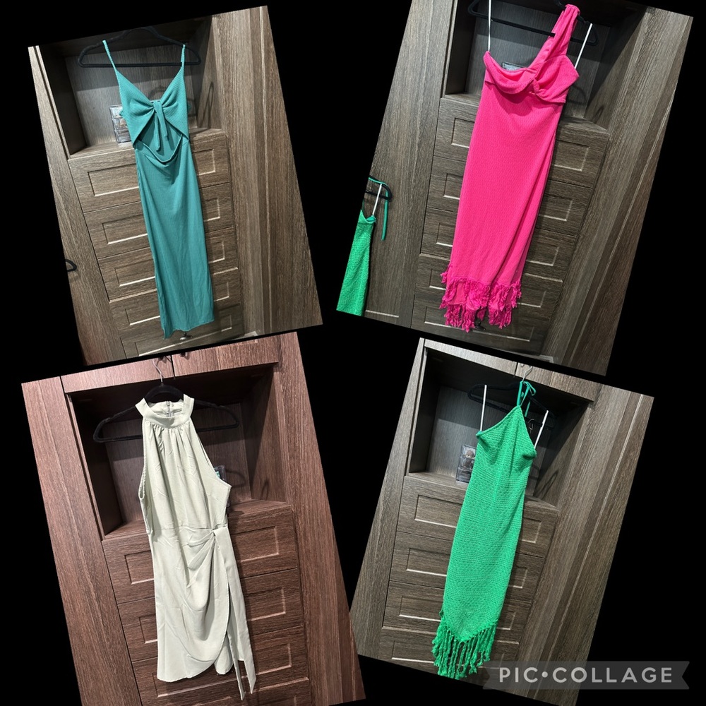 Vibrant Dress Collection 4 dresses size XS